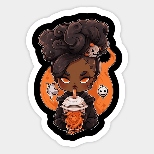 Cute Pumpkin Spice Latte Sticker by MikeyMeta